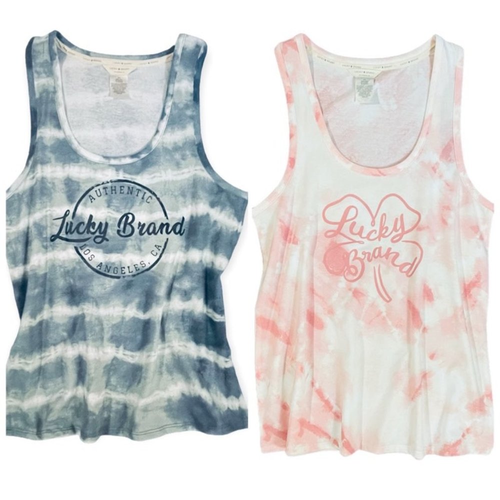 2 Pc LUCKY BRAND Tank Tops NWT-Medium